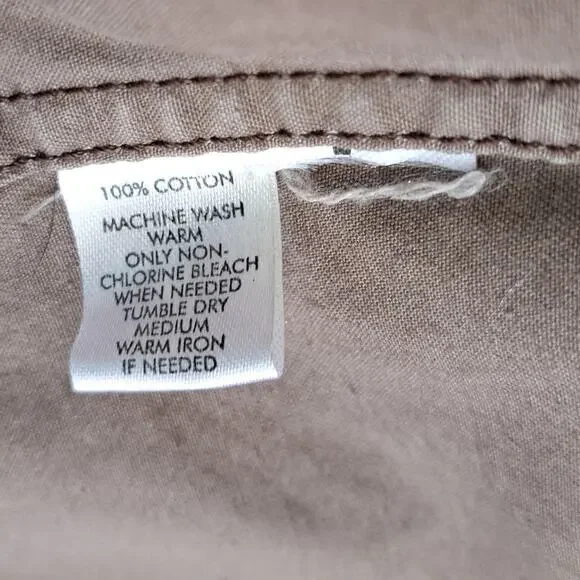 LOFT Utility Jacket Blazer Size 6 Vintage Brown Casual Military Moto - Picture 9 of 9